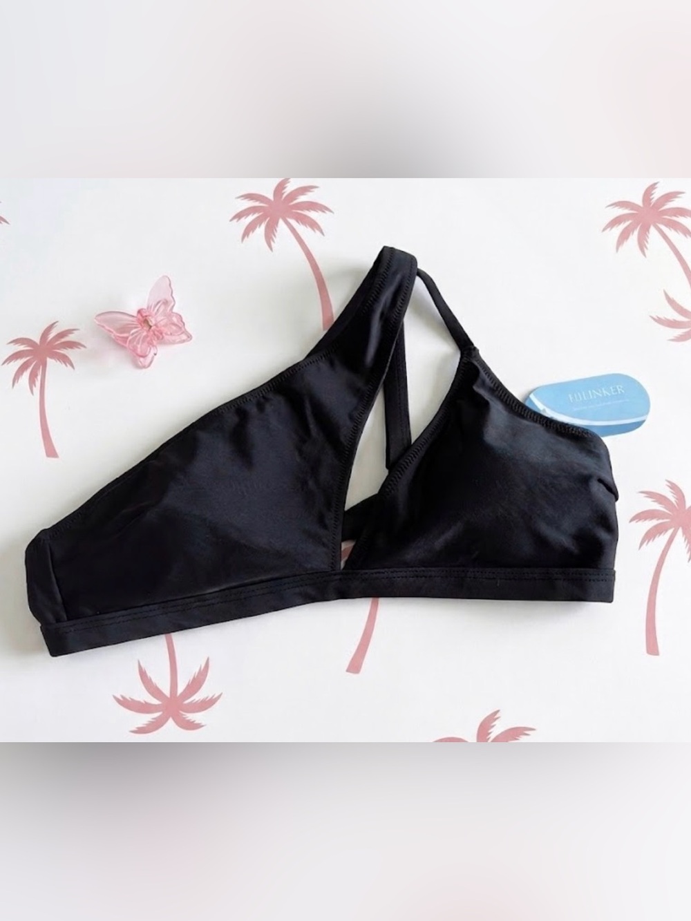 ✨ Classic Crossover Black Large Triangle Swimsuit Top Beach Summer Hilinker ✨